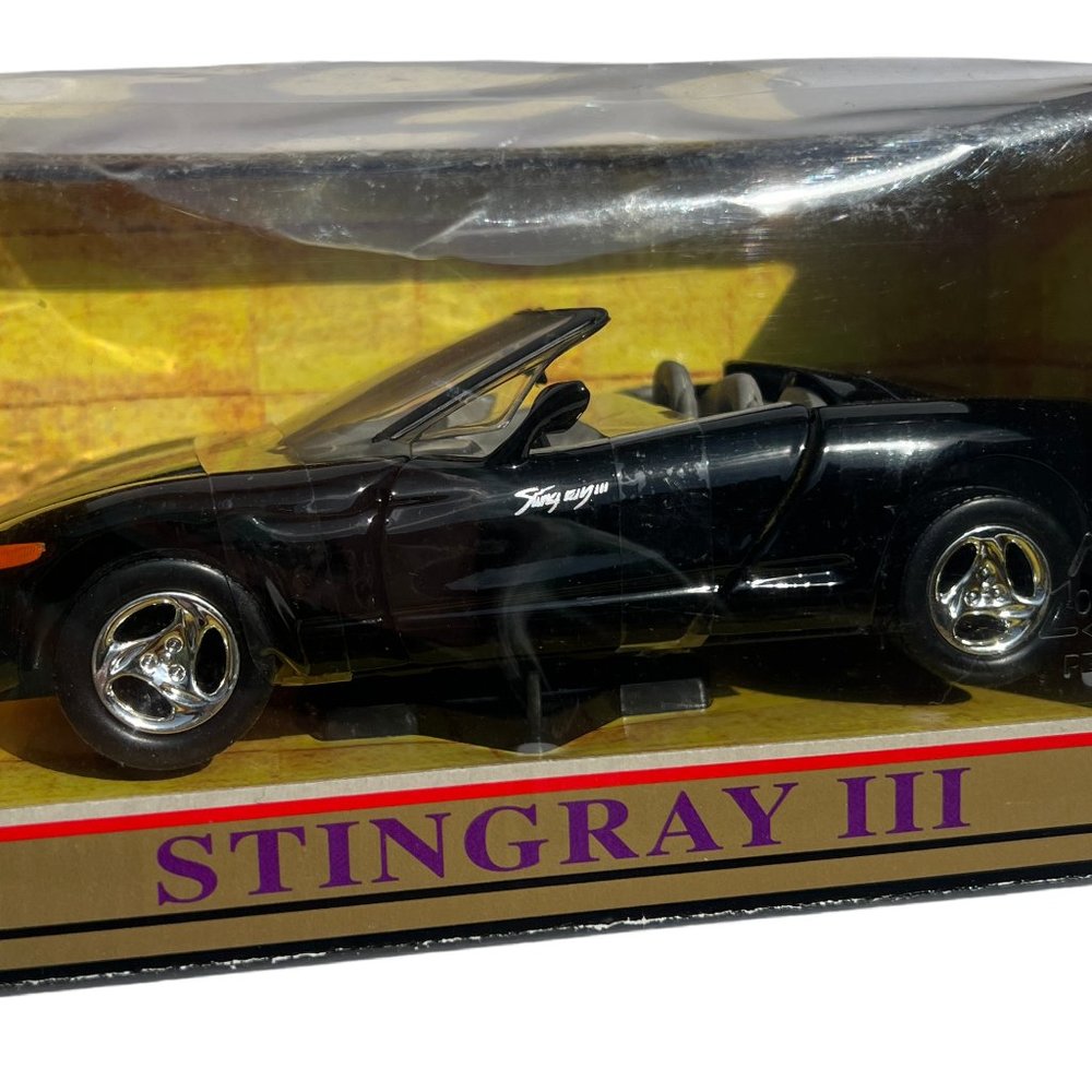 MotorMax 1992 Chevrolet Corvette Stingray III 3 1:24 Scale Black #68019 NEW